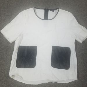 walter baker textured blouse